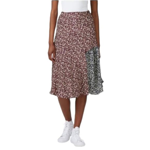 Apiece Apart Silk Midi Skirt Multicolor Paisley Print Flowy - Picture 1 of 14